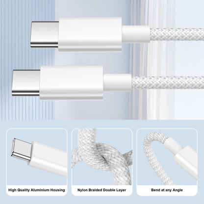 for Apple iPhone 17 | 16 | 15 - Woven 60W PD USB-C Fast Charge & Data Sync Cable