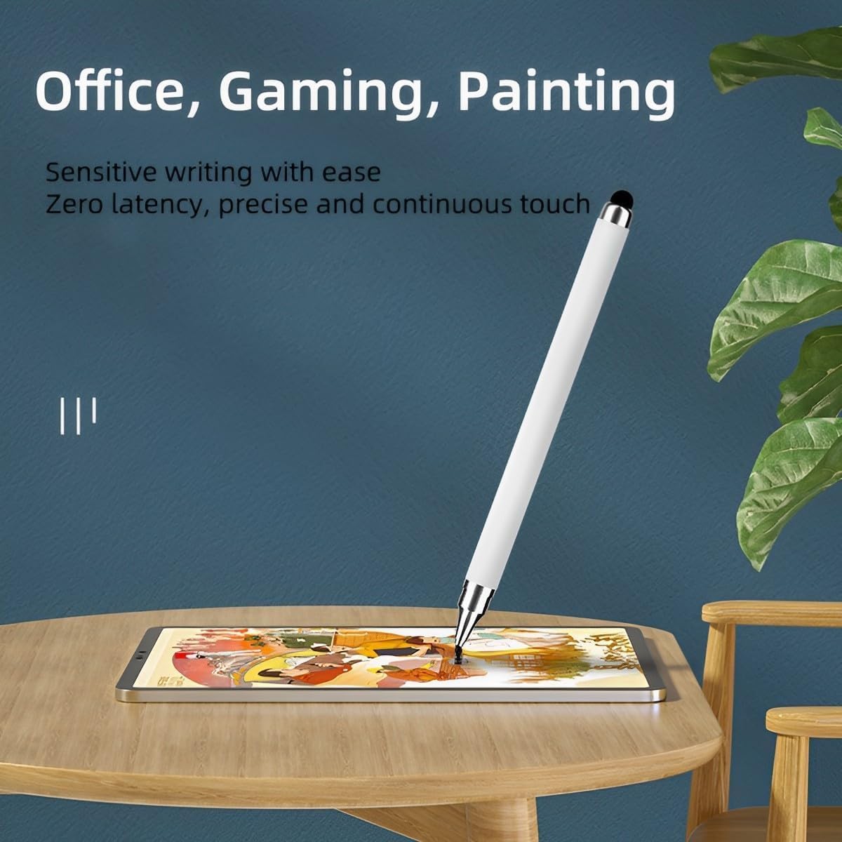 for Android AYN Thor Samsung Apple 3DS - Black 2in1 Capacitive Stylus Touch Pen