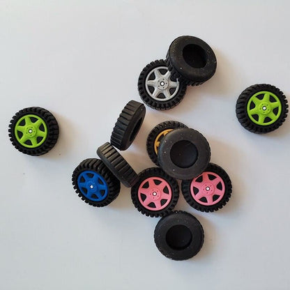 for PS5 & Xbox Series X Controller - 2x Tyre Wheel Thumb Stick Cover Cap Grips