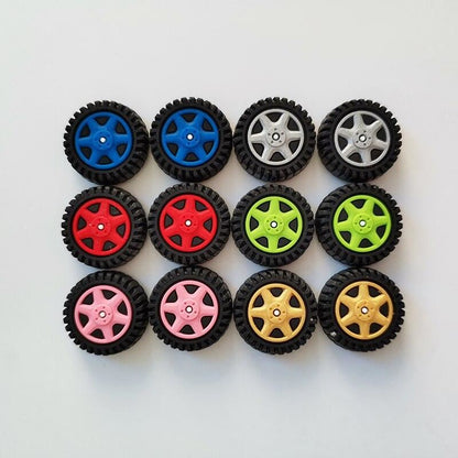 for PS5 & Xbox Series X Controller - 2x Tyre Wheel Thumb Stick Cover Cap Grips