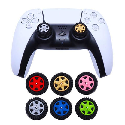 for PS5 & Xbox Series X Controller - 2x Tyre Wheel Thumb Stick Cover Cap Grips