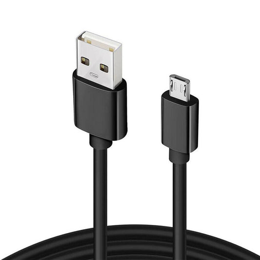 For Xbox One & 360 Controllers - 1m Black Micro USB Charging Cable Lead | FPC