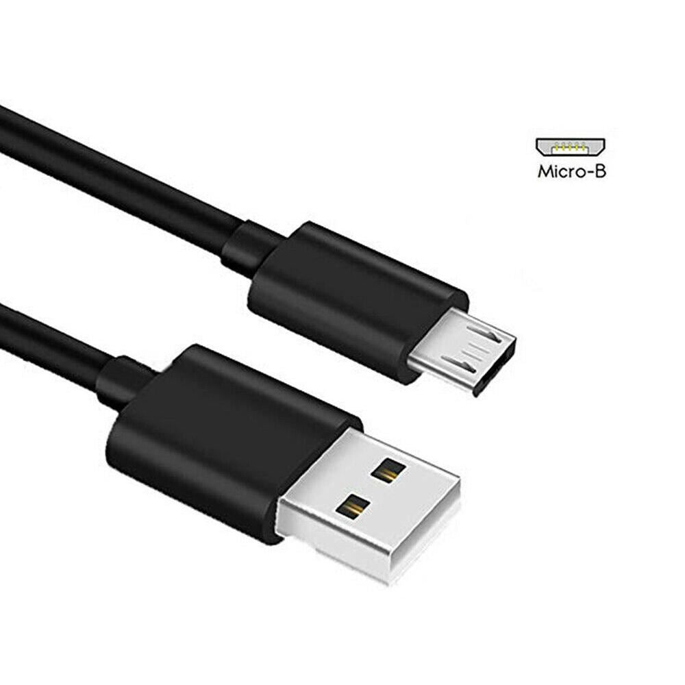 For Sony PS4 Controllers - Black Micro USB Charging Lead Charger Cable 1m
