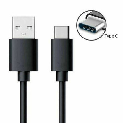 For iPad Air 4th - Black USB-C Data Sync Charging Cable Lead 3.1A | FPC