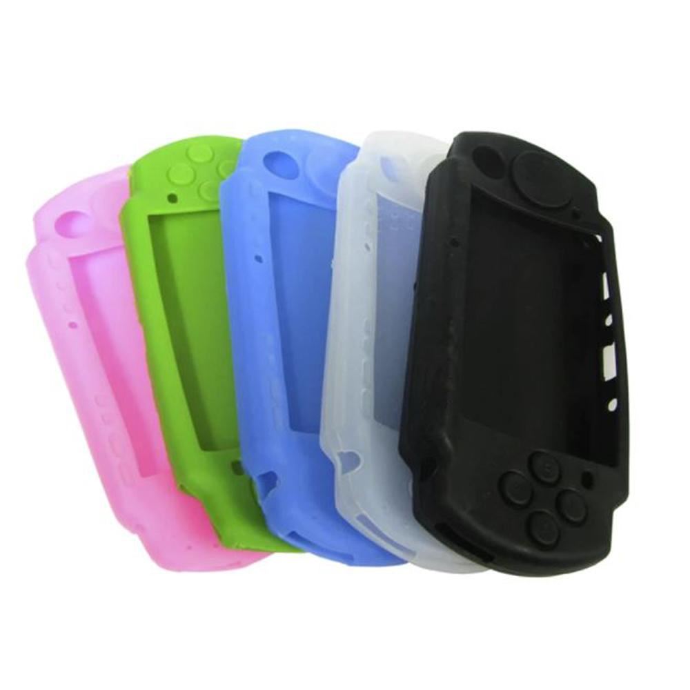 for PSP 2000 3000 Series - Soft Silicone Rubber Bumper Protective Case Cover