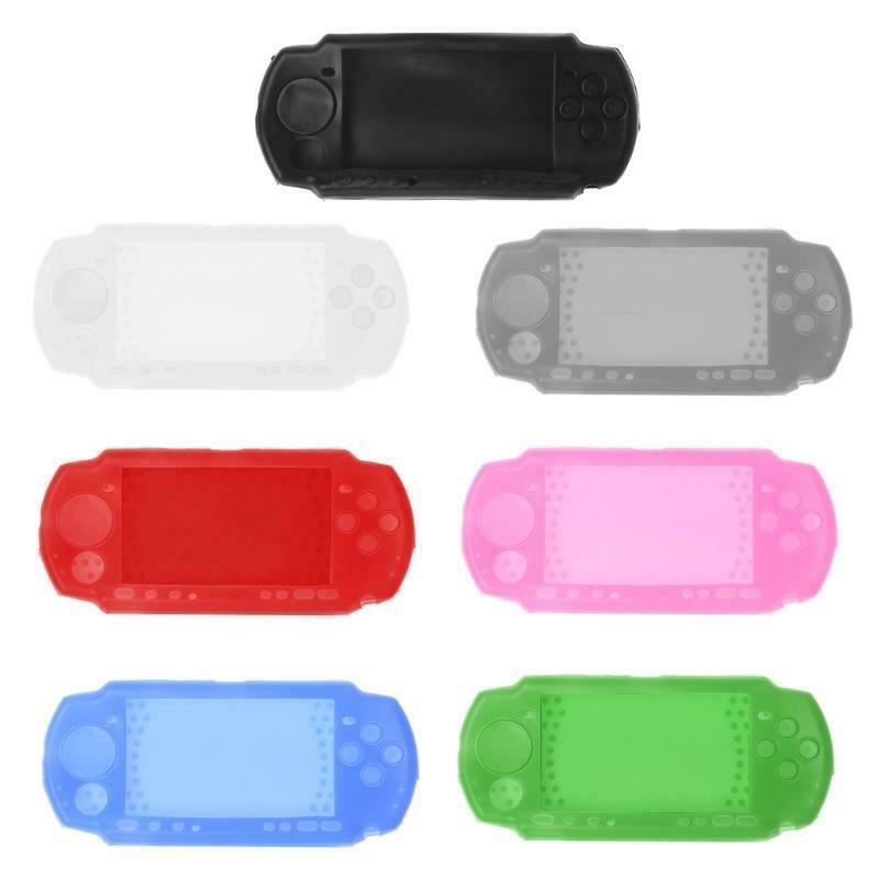 for PSP 2000 3000 Series - Soft Silicone Rubber Bumper Protective Case Cover