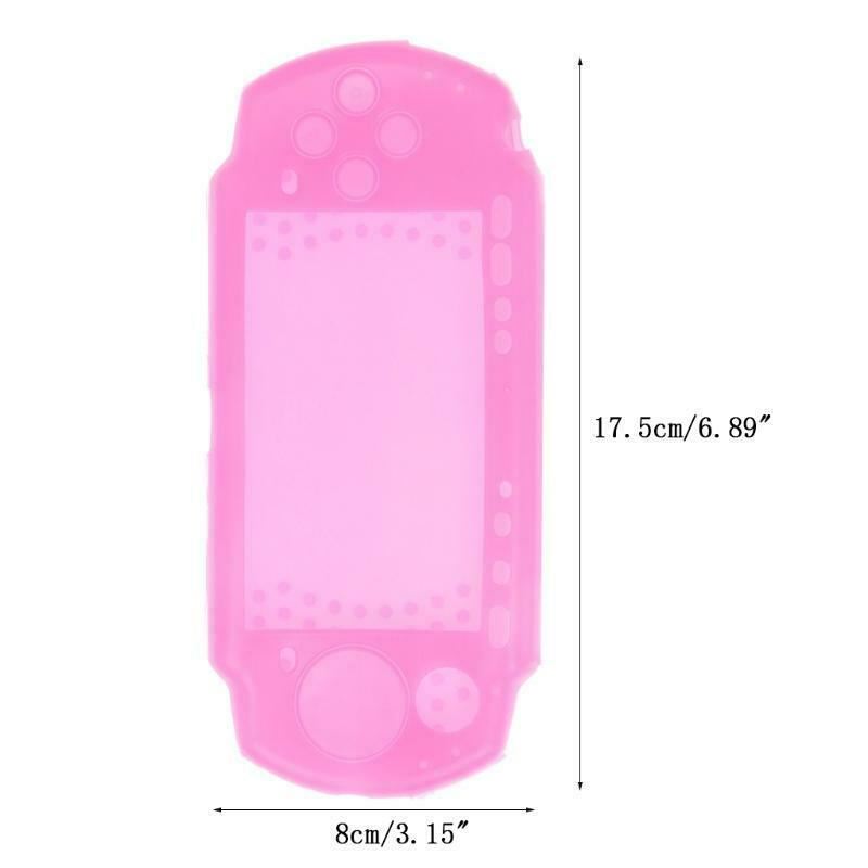 for PSP 2000 3000 Series - Soft Silicone Rubber Bumper Protective Case Cover