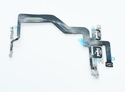 for iPhone 12 Mini - Power Volume Mute Button Switch Flex Cable with Metal | FPC
