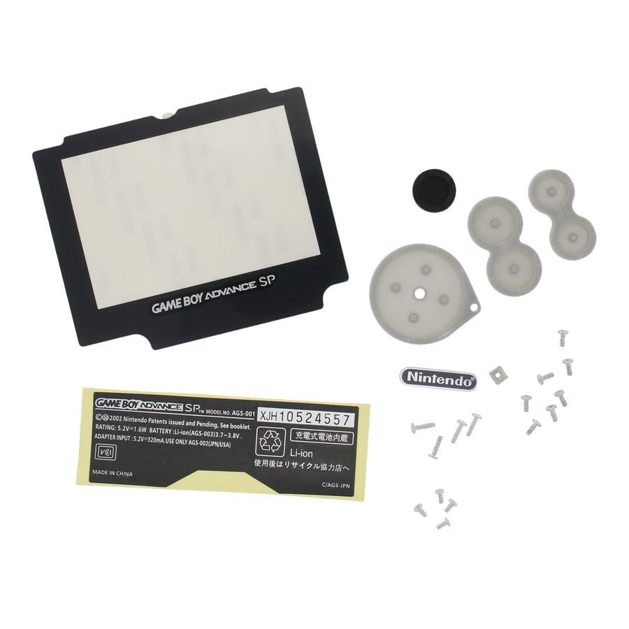 for Gameboy Advance SP - Pearl White Replacement Full Housing Shell & Lens | FPC