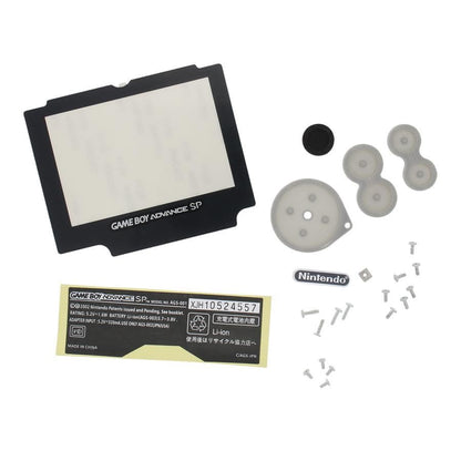 for Gameboy Advance SP - Pearl White Replacement Full Housing Shell & Lens | FPC