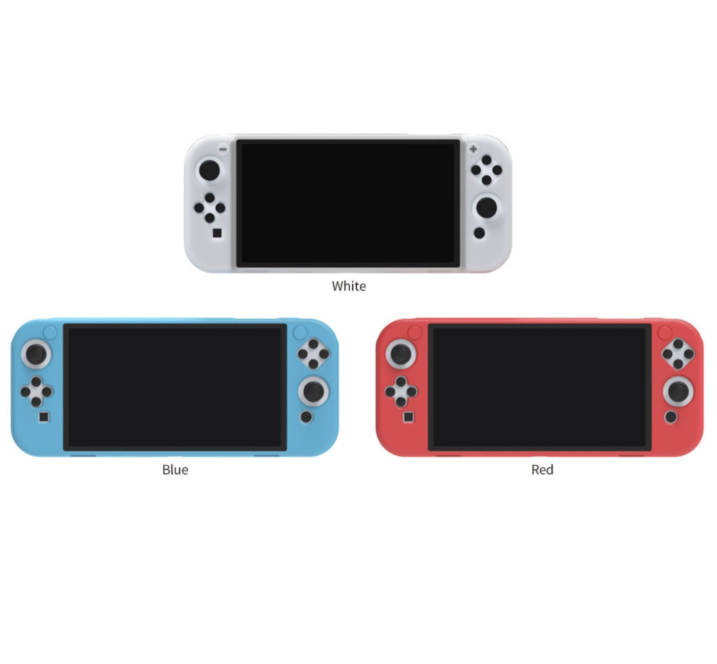 for Nintendo Switch OLED - Soft Silicone Rubber Protective Case Cover | FPC