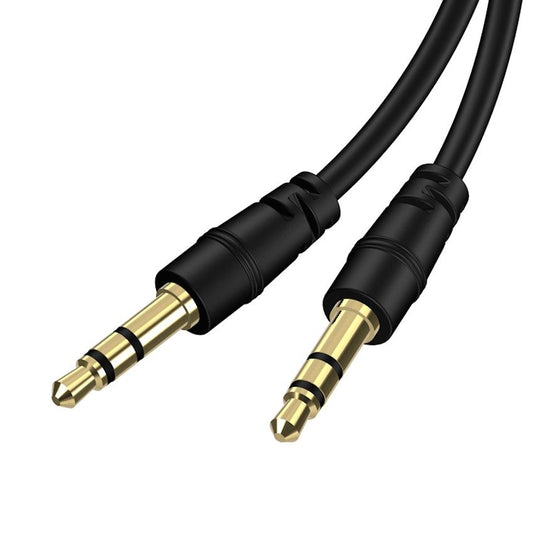 1m Black AUX Cable 3.5mm Jack Male to Male Stereo Audio For Car MP3 iPod | FPC