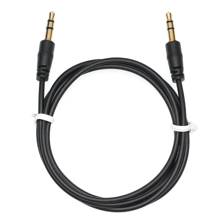 1m Black AUX Cable 3.5mm Jack Male to Male Stereo Audio For Car MP3 iPod | FPC