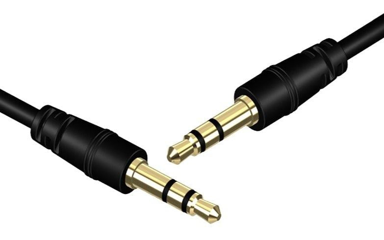 1m Black AUX Cable 3.5mm Jack Male to Male Stereo Audio For Car MP3 iPod | FPC