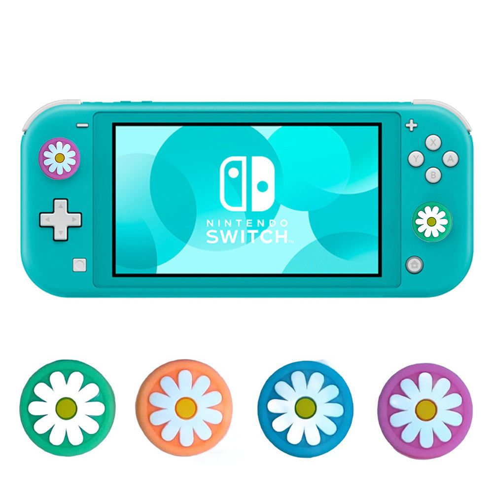 for Nintendo Switch | Lite | OLED - 2x Flower Animal Crossing Thumb Grip Covers