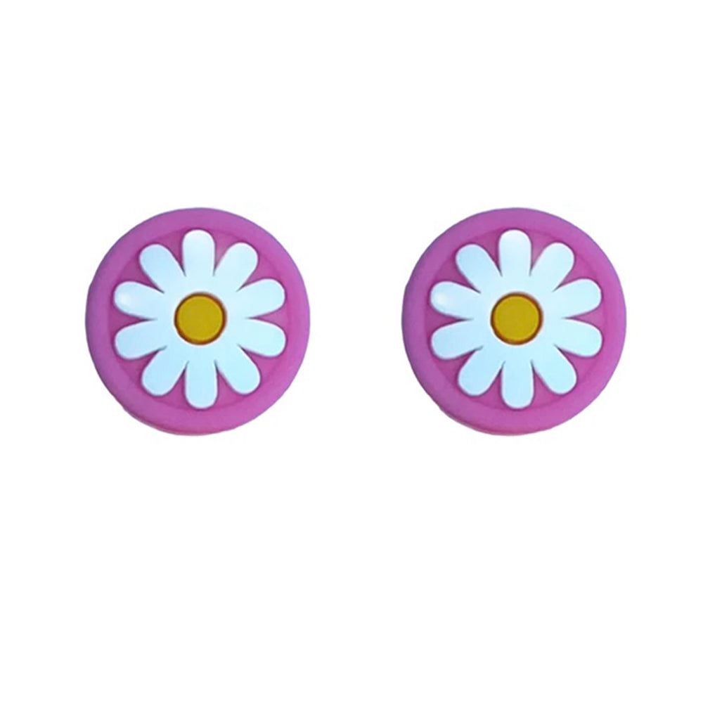 for Nintendo Switch | Lite | OLED - 2x Flower Animal Crossing Thumb Grip Covers