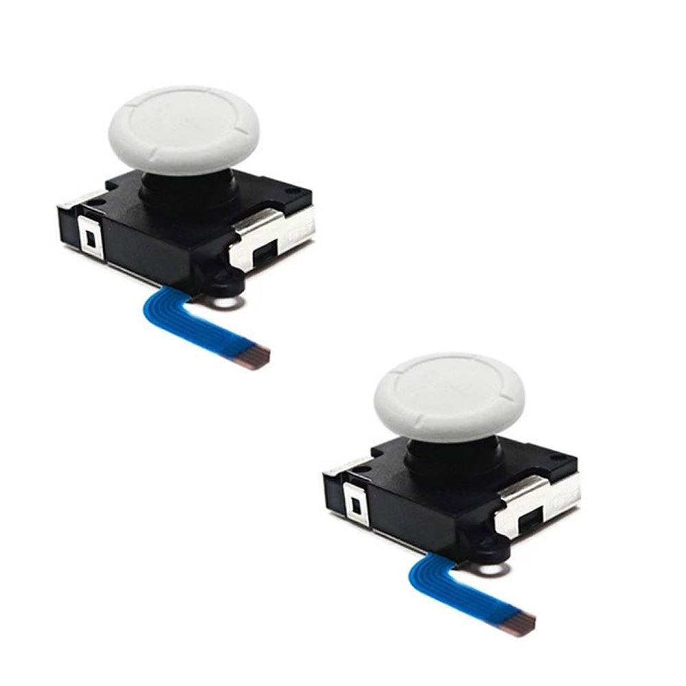 for Nintendo Switch | Lite | OLED - 2x White Analog Thumb Stick Joystick | FPC