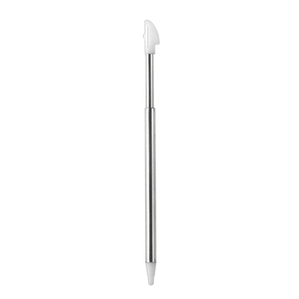for Nintendo 3DS XL - 1 White Metal Retractable Extendable Stylus Touch Pen
