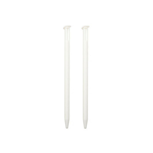 for Nintendo NEW 3DS - 2 White Small Replacement Touch Stylus Pens | FPC