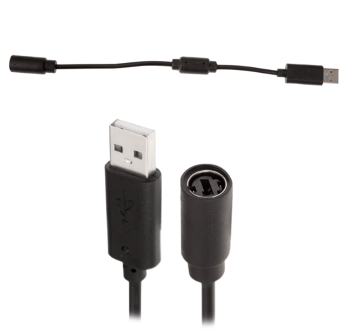 for Xbox 360 | Xbox One - Black Thrustmaster Ferrari USB Breakaway Cable Adapter