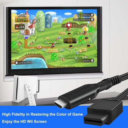 for Nintendo Wii - Wii to HDMI TV Converter Adapter Cable 720p 1080p PAL UK