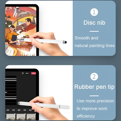for Android AYN Thor Samsung Apple 3DS - Black 2in1 Capacitive Stylus Touch Pen