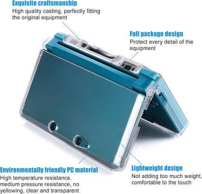 for Nintendo 3DS - Clear Snap On Hard Protective Shell Armour Case Cover | FPC