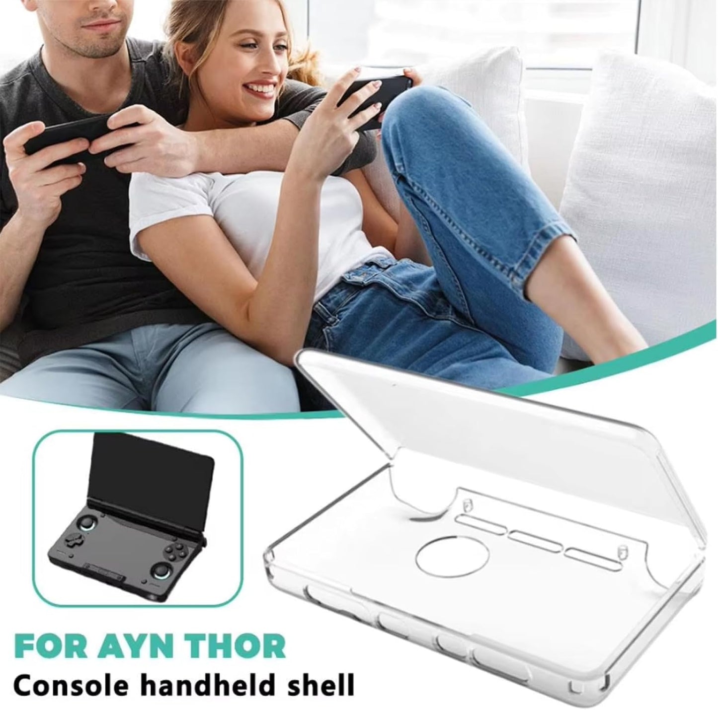 for AYN Thor - Clear Snap On TPU Hard Protective Shell Armour Case Cover | FPC