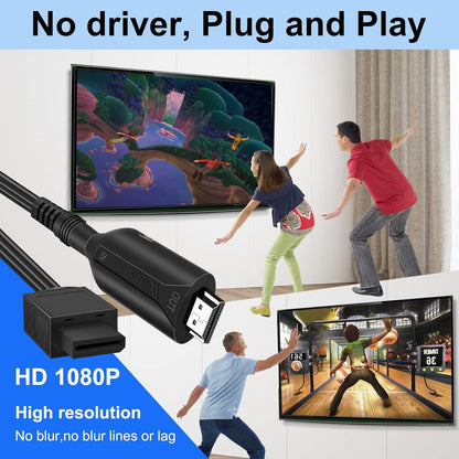 for Nintendo Wii - Wii to HDMI TV Converter Adapter Cable 720p 1080p PAL UK
