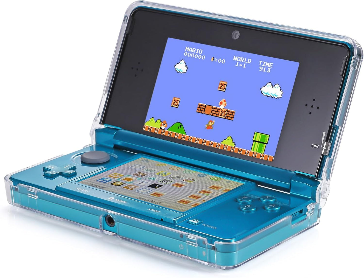 for Nintendo 3DS - Clear Snap On Hard Protective Shell Armour Case Cover | FPC