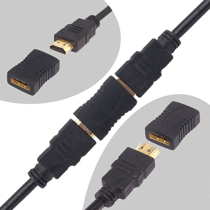 2x HDMI to HDMI Female Coupler Connector Joiner Extension Adapter 4k 1080p HD TV