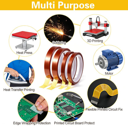 Thermal Kapton Polyimide Tape Heat Resistant Adhesive Insulation | FPC