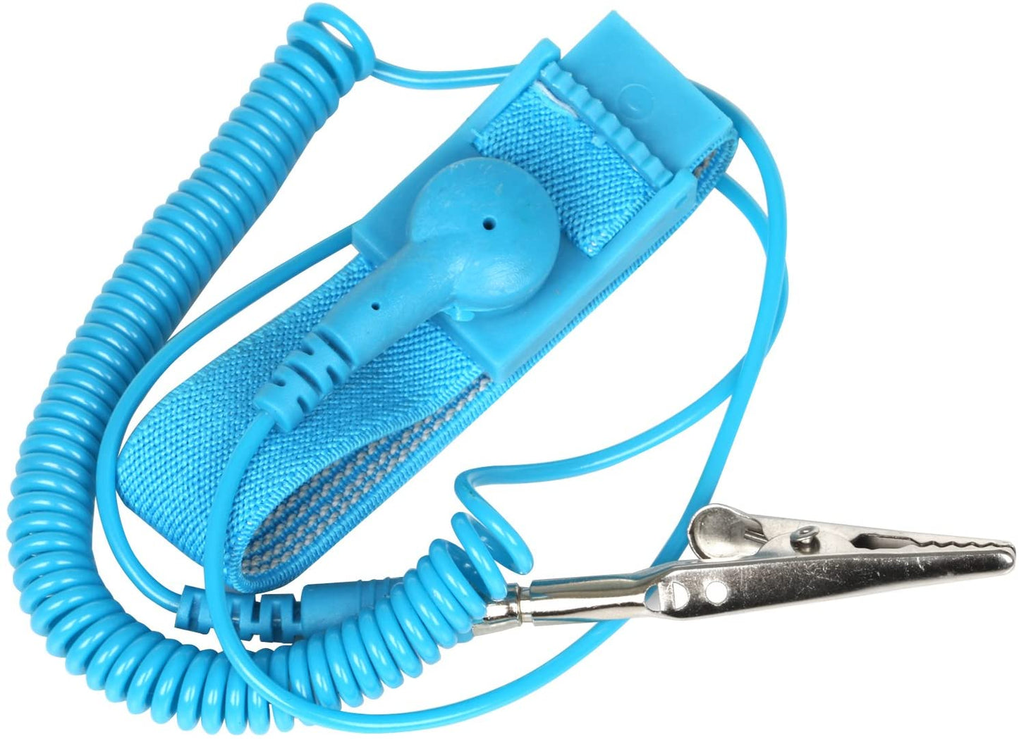 2x Blue Anti Static ESD Grounding Cord Adjustable Wrist Strap PC Phone Repairs