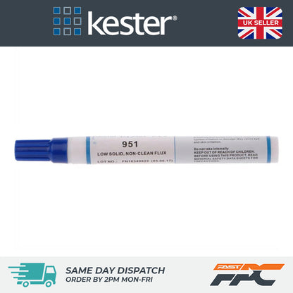 Kester 951 Rosin Capacity Non-Clean Soldering Flux Pen 10ml | FPC