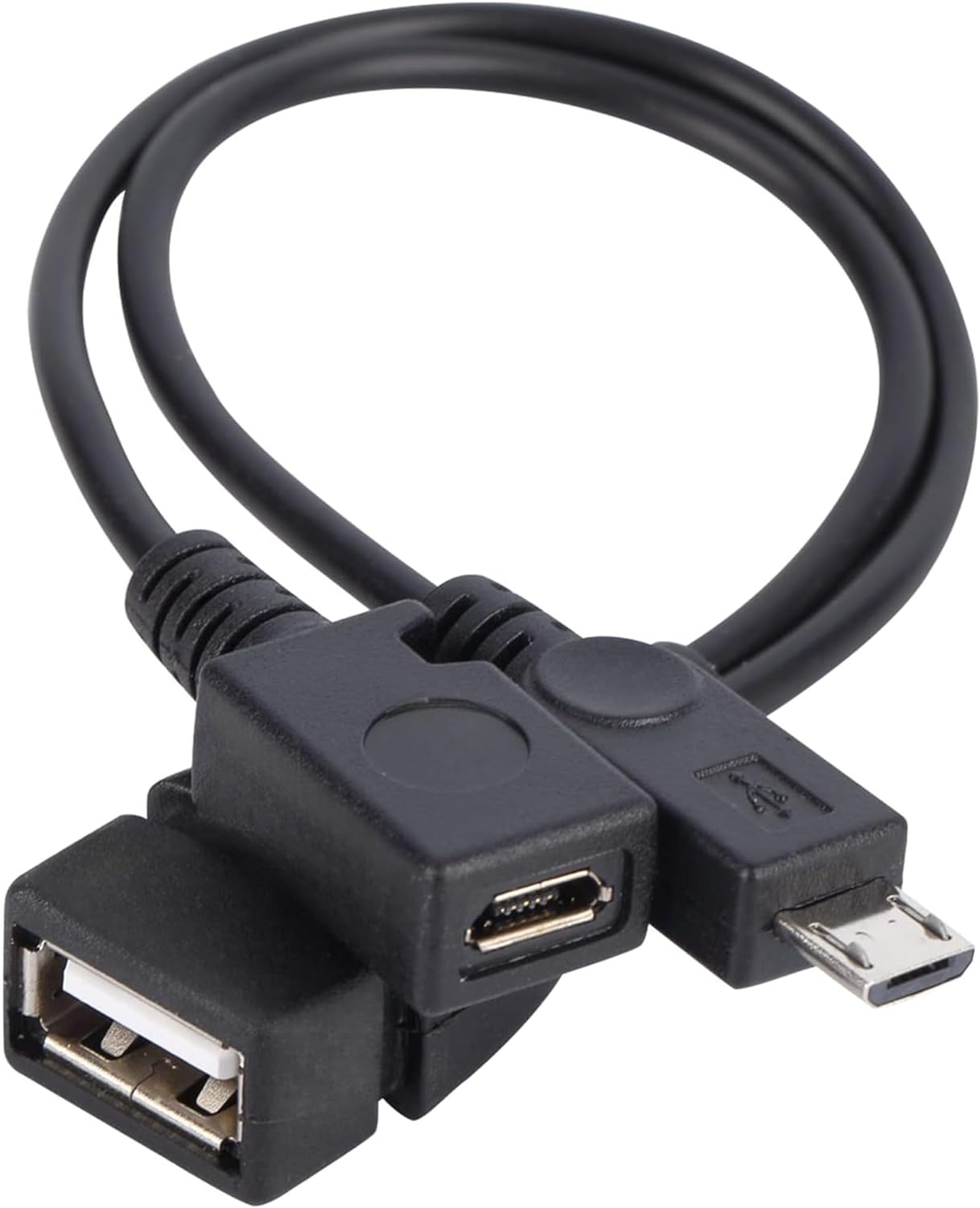 For Amazon Firestick 4K TV - 2in1 Micro USB OTG Adapter Power Cable Splitter HDD
