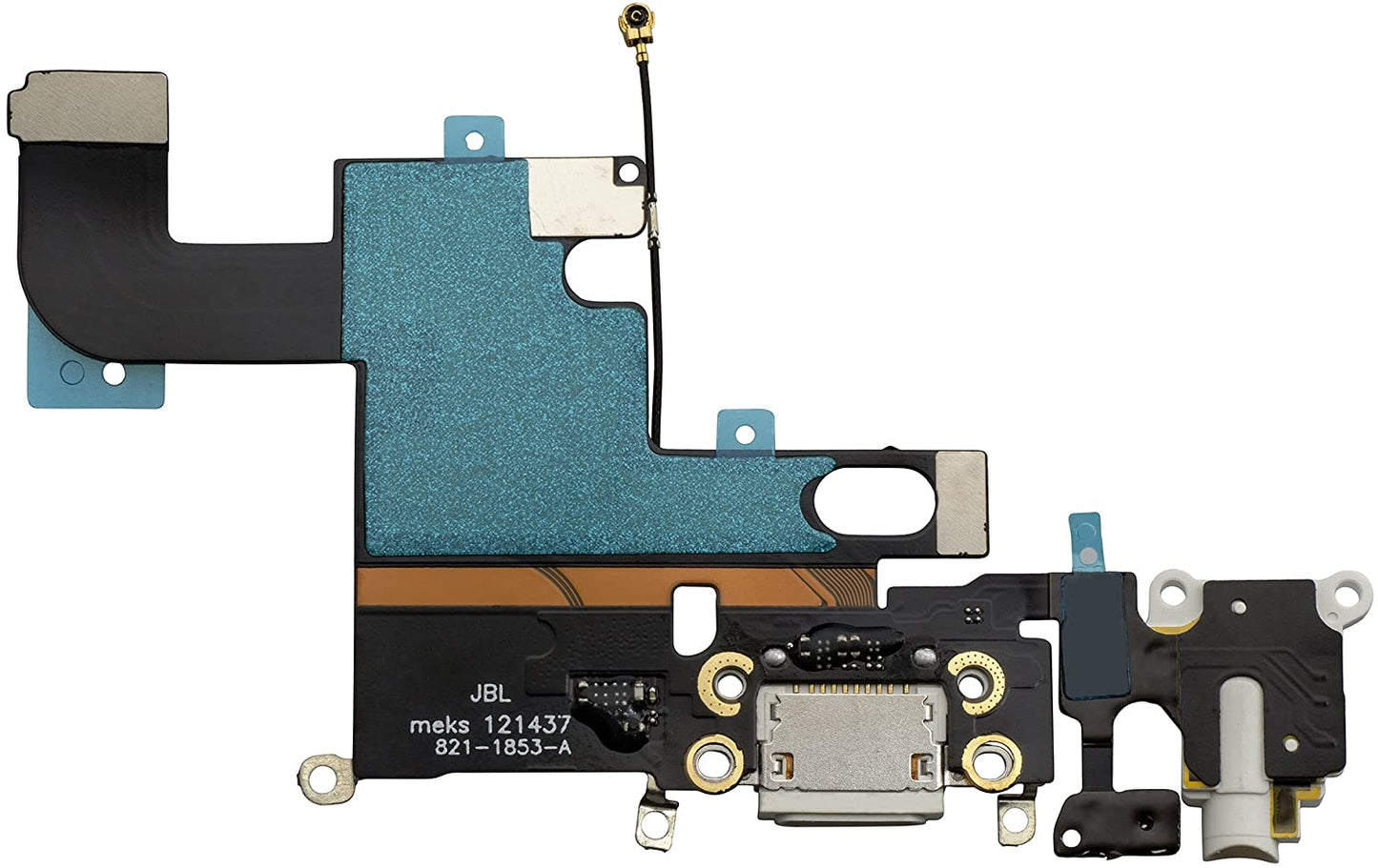 for Apple iPhone 6 - White USB Charging Port Mic Headphone Jack Flex Cable | FPC