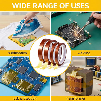 Thermal Kapton Polyimide Tape Heat Resistant Adhesive Insulation | FPC
