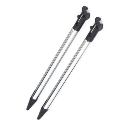 for Nintendo NEW 3DS XL - 4x Black Metal Extendable Stylus Touch Pens | FPC
