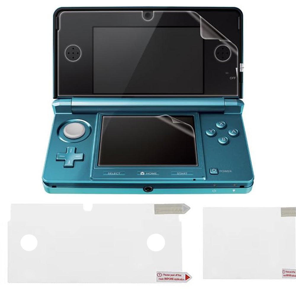 for Nintendo 3DS (older) - Clear Plastic Film Guard Screen Protector Set | FPC