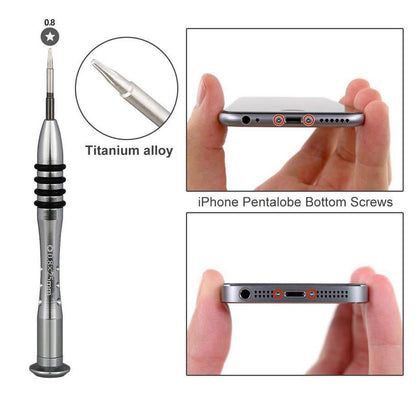for iPhone 17 16 15 14 - Screwdriver Set - 0.6 Triwing 0.8 Pentalobe 1.5 Philips