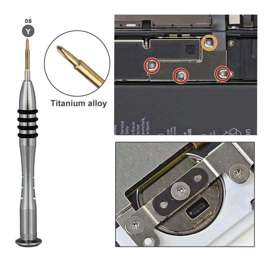 for iPhone 17 16 15 14 - Screwdriver Set - 0.6 Triwing 0.8 Pentalobe 1.5 Philips