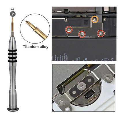 for iPhone 17 16 15 14 - Screwdriver Set - 0.6 Triwing 0.8 Pentalobe 1.5 Philips
