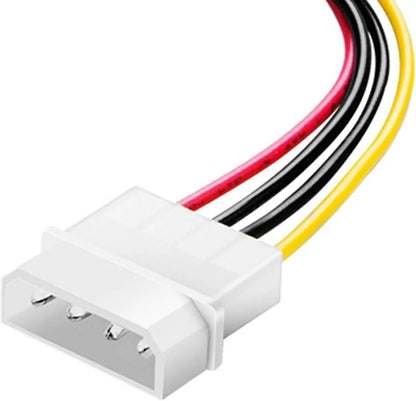 4 Pin Molex IDE to 2 Serial SATA Hard Drive Power Cable Y Splitter PC Extension