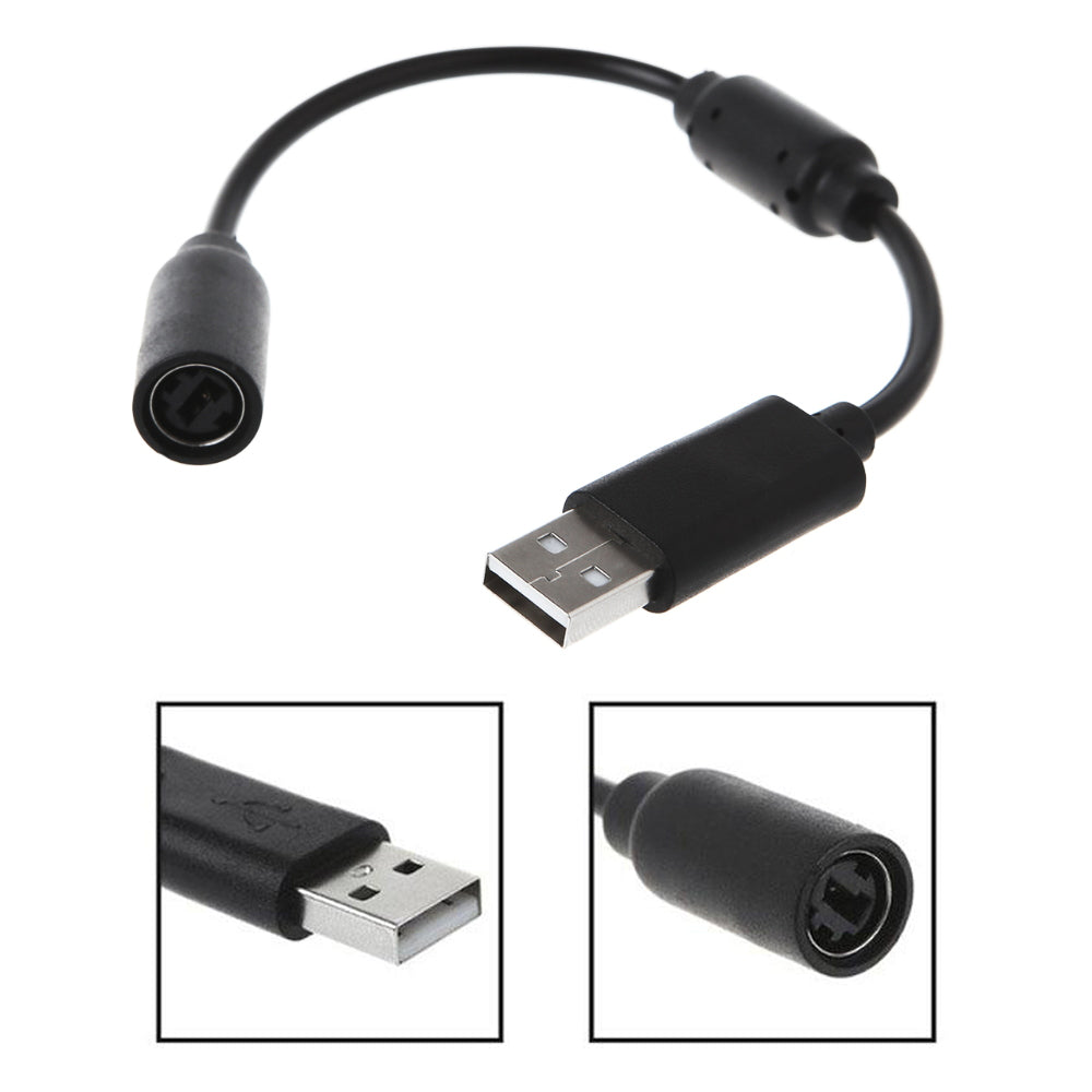 for Xbox 360 | Xbox One - Black Thrustmaster Ferrari USB Breakaway Cable Adapter