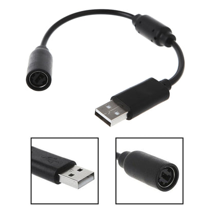 for Xbox 360 | Xbox One - Black Thrustmaster Ferrari USB Breakaway Cable Adapter