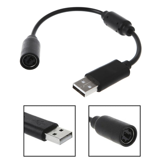 for Xbox 360 | Xbox One - Black Thrustmaster Ferrari USB Breakaway Cable Adapter