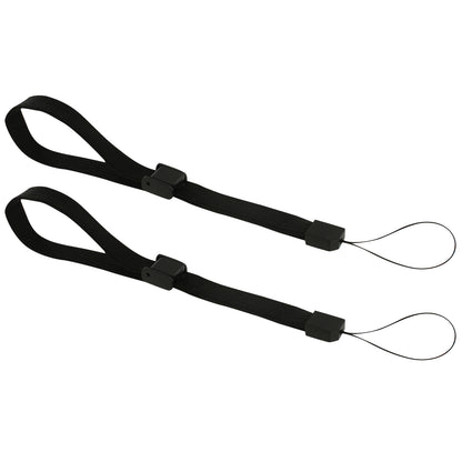 for Wii Remote 3DS 2DS PSP Switch PSV Move - 2x Black Adjustable Arm Wrist Strap