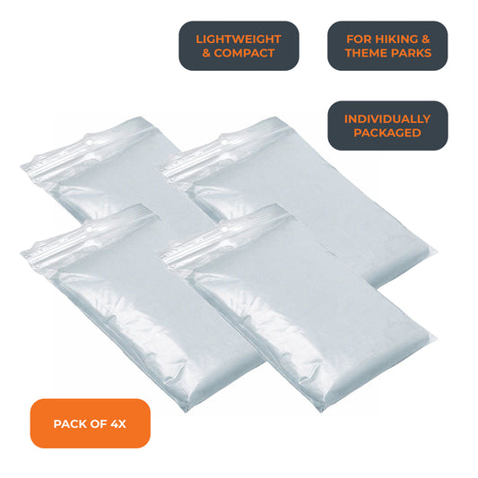 4x Adult Waterproof Hooded Rain Poncho Mac Coat for Festivals Theme Parks | FPC