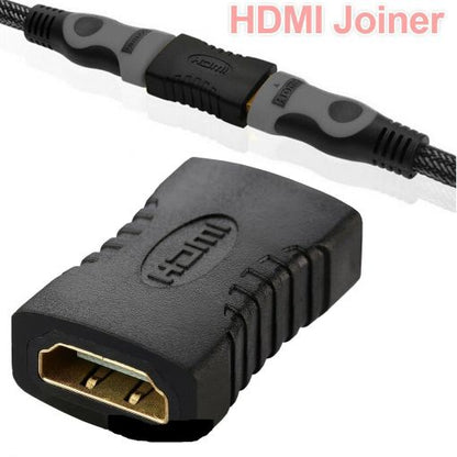 2x HDMI to HDMI Female Coupler Connector Joiner Extension Adapter 4k 1080p HD TV