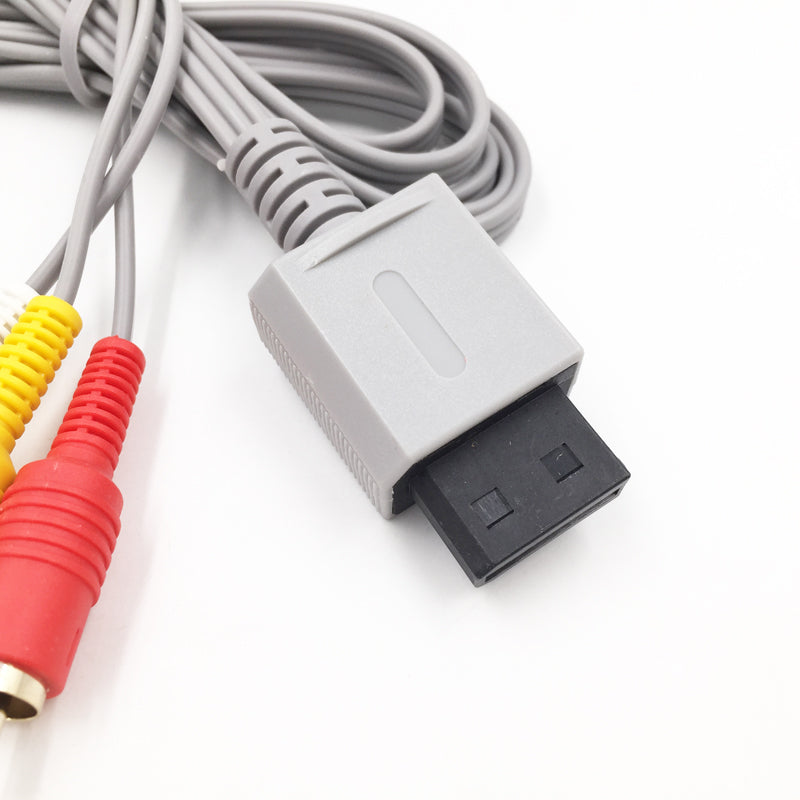 for Nintendo Wii - 1.8m AV Composite TV Audio Video Lead Cable RCA | FPC
